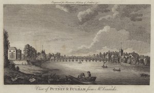 Uitzicht op Putney en Fulham vanaf Mr Vanneck