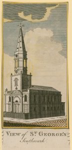 Uitzicht op St. Georgius, Southwark door English School