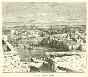 Uitzicht op Valetta, Malta door English School