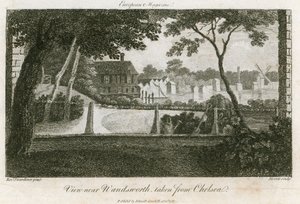 Uitzicht op Wandsworth, genomen vanuit Chelsea door English School
