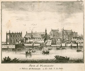 Uitzicht op Westminster Palace, Londen