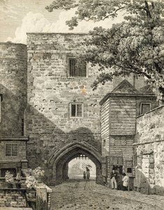 Uitzicht op de Bloody Tower door English School