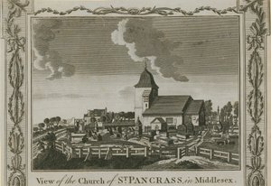 Uitzicht op de Kerk van St Pancras