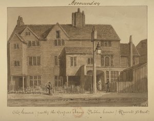 Uitzicht op de Coopers Arms Inn, Russell Street, 1828