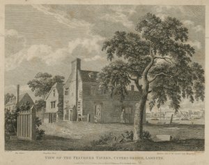 Uitzicht op de Feathers Tavern, Cupers Bridge, Lambeth door English School