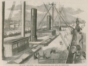 Uitzicht op de Great Eastern vanaf een van de peddelboxen, kijkend naar achteren door English School