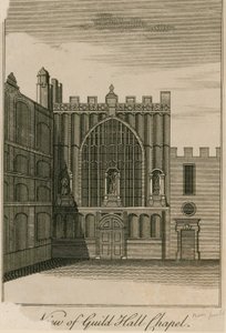 Uitzicht op de Guildhall Kapel, Londen