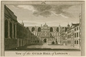 Uitzicht op de Guildhall, Londen