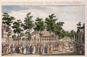 Uitzicht op het Jubileumbal, Ranelagh Gardens, ter viering van de verjaardag van George, Prins van Wales, 24 mei 1759
