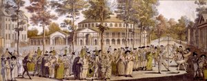 Uitzicht op het Jubileumbal, Ranelagh Gardens, ter viering van de verjaardag van George, Prins van Wales, 24 mei 1759