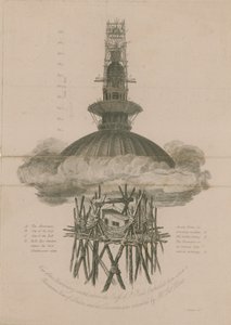 Uitzicht op het observatorium boven het Kruis van St Paul