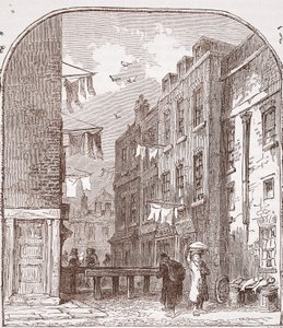 Gezichten in de Rookery, St. Giles door English School