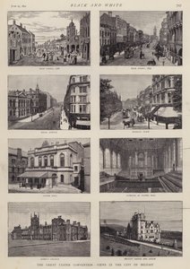 Zichten van Belfast, Ulster, Ierland door English School