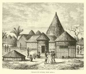 Dorp in Lovale, West-Afrika door English School