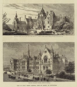 Bezoek van ZKH prins Leopold, hertog van Albany, aan Nottingham door English School