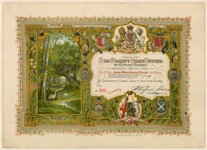 Bezoek van Koningin Victoria aan Epping Forest, 1882