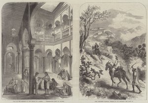 Bezoek van de Keizer van Frankrijk aan Algerije (gravure) door English School