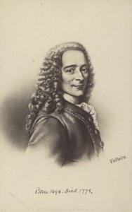 Voltaire (1694-1778), Frans schrijver, filosoof en toneelschrijver (litho)