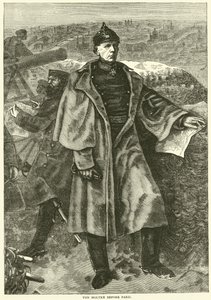 Von Moltke voor Parijs, november 1870 door English School