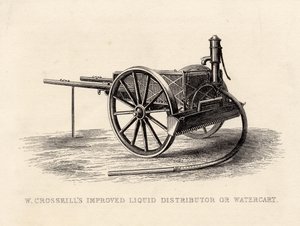 W. Crosskills verbeterde vloeistofverdeler of waterwagen door English School