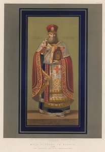 Wandplaat in mozaïek van de Russische Keizerlijke Fabriek