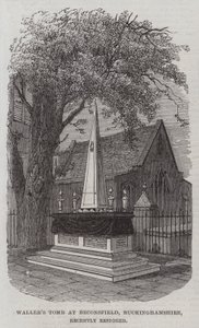 Het graf van Waller in Beaconsfield, Buckinghamshire, onlangs gerestaureerd door English School