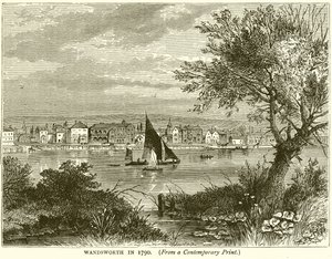 Wandsworth in 1790 door English School