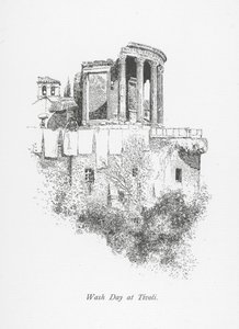 Wasdag in Tivoli (litho)