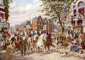Washingtons intocht in New York, 23 april 1789