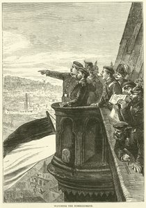 Het bombardement bekijken, december 1870 door English School