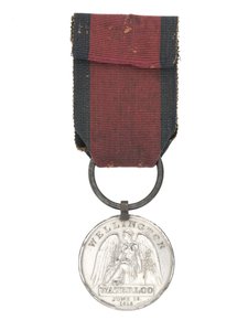 Waterloo-medaille, een van de twee medailles toegekend aan chirurg William Jones