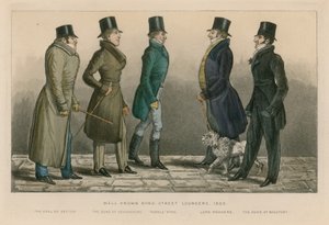 Bekende Bond Street loungers, 1820