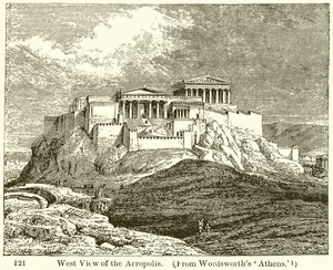 Westelijk Uitzicht op de Akropolis