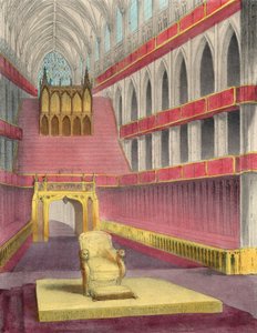 Westminster Abbey, ingericht voor de kroning van Koningin Victoria door English School