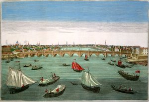 Westminster Bridge, Londen, begin tot midden 18e eeuw door English School