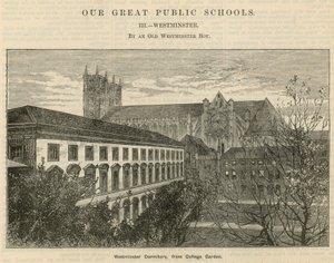 Westminster Slaapzaal, vanuit College Garden