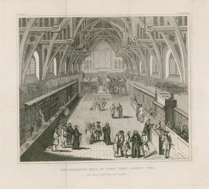 Westminster Hall in de termijn, rond 1770 door English School