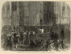 Westminster Hall op de avond van de verdeling over het hervormingsvoorstel