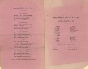 Westminster School Concert