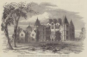 Westwood, nabij Droitwich, de residentie van de Eerwaarde Sir John Somerset Pakington, MP door English School
