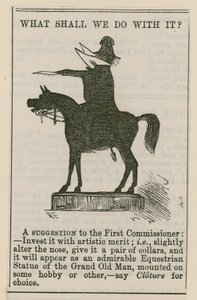 Wat zullen we ermee doen? Het standbeeld van de hertog van Wellington, Hyde Park Corner