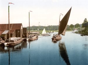 Wherry vertrekt uit Wroxham door English School
