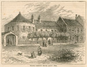 White Conduit House, Pentonville, Londen, circa 1820 door English School