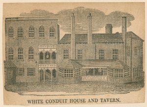 White Conduit House en Tavern, Pentonville, Londen