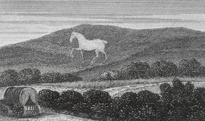 White Horse Vale, Berkshire (gravure) door English School