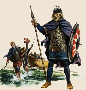 Wie was de Saksische koning die een vloot organiseerde om de dreiging van Vikingovervallers op Britse kusten te weerstaan