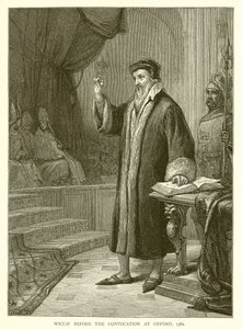 Wiclif voor de convocatie in Oxford, 1382