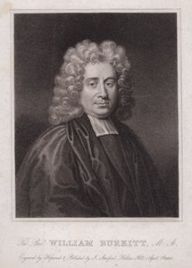 William Burkitt, Engelse geestelijke en schrijver (gravure)
