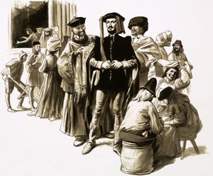 William Caxton was een succesvolle handelaar voordat hij zich op het drukken richtte door English School
