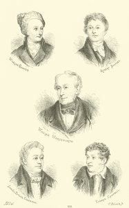 William Cowper, Robert Southey, William Wordsworth, Samuel Taylor Coleridge, Thomas Campbell door English School
